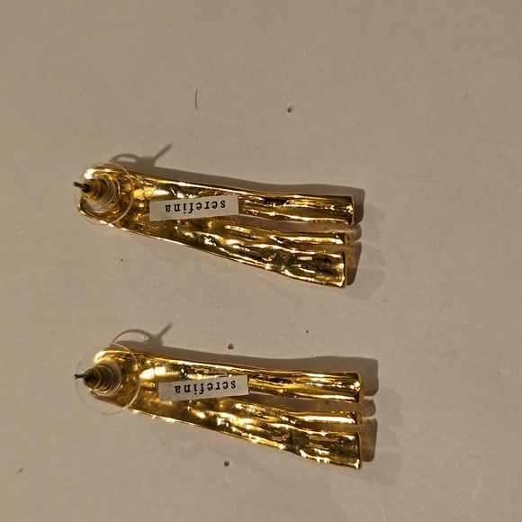 Anthropologie ribbed drop earrings - Picture 4 of 4